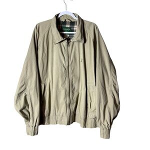 Woolrich Ducks Unlimited Men Harrington Jacket 2XL Plaid Flannel Lining Full Zip